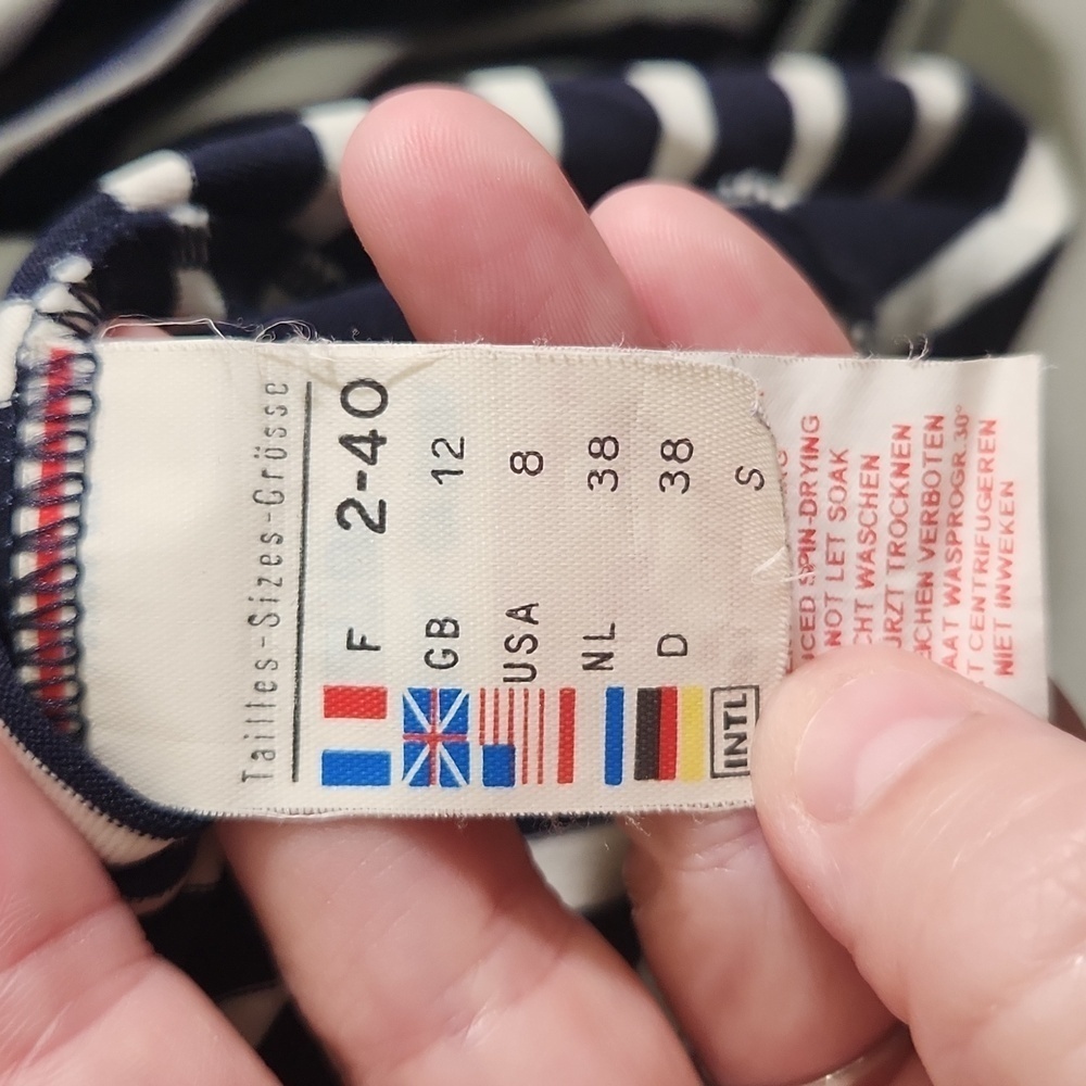 Saint James nautical dress, size 8 - Picture 4 of 7